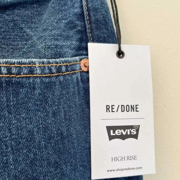 SOLD LEVI'S X Re/Done High Rise Stovepipe - Picture 6 of 10